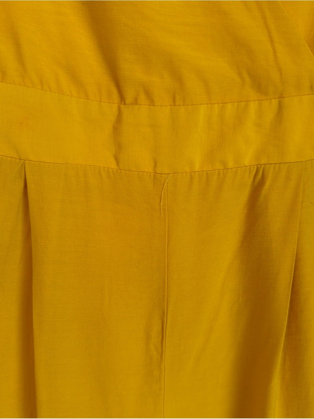 Endless Rose Flounced Sleeve V Neck Jumpsuit Yellow Wide Leg Size Small NWT - Picture 4 of 12